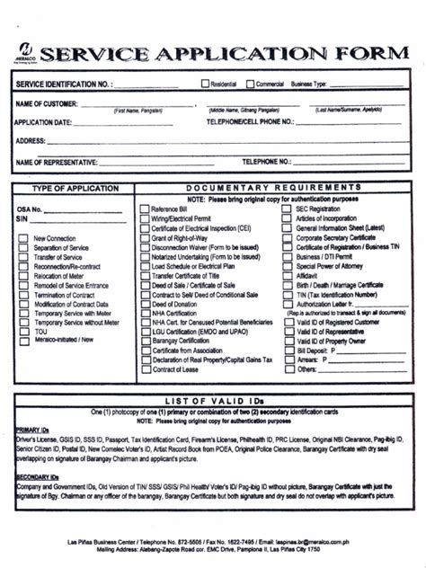 meralco application.